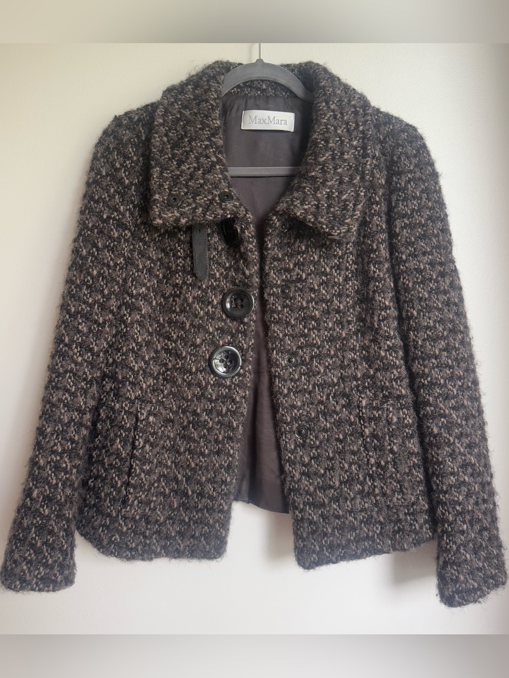 MaxMara Snap-Button Wool Jacket - Picture 3 of 11
